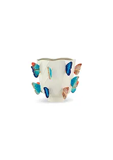 'Cloudy Butterflies' vase, large, light blue