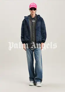 Curved logo Dyed Bomber