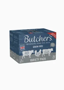 Butcher's Grain Free Adult Wet Dog Food Mixed Variety 24x400g