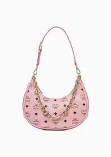Aren Crescent Hobo Bag in Visetos