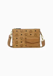 Aren Standing Crossbody Pouch in Visetos