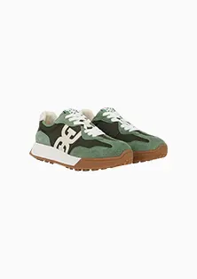 Women's Langley Emblem Lace-Up Trainer Sneakers
