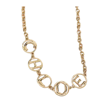 Chloé Script Vintage Gold choker