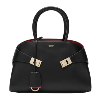 Hug M handbag black/red in leather