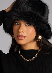 Cold Girl Classic Faux Fur Bucket Hat