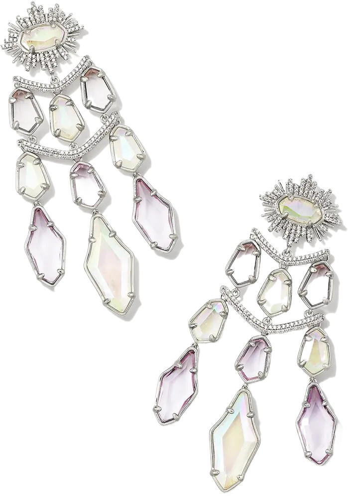 Alexandria Tier Mixed Stones Statement Earring