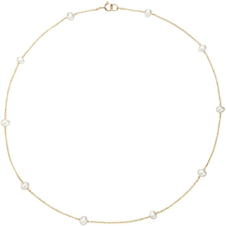 Gold Ten Pearl Choker