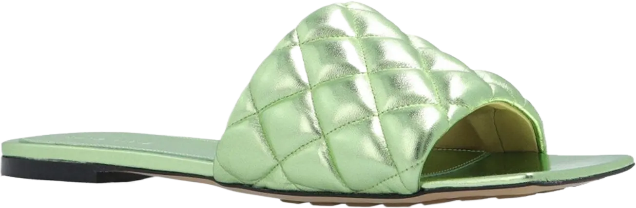 Bottega Veneta Women's Leather Bottega Veneta Padded Sandal (Authentic Pre-Loved) 