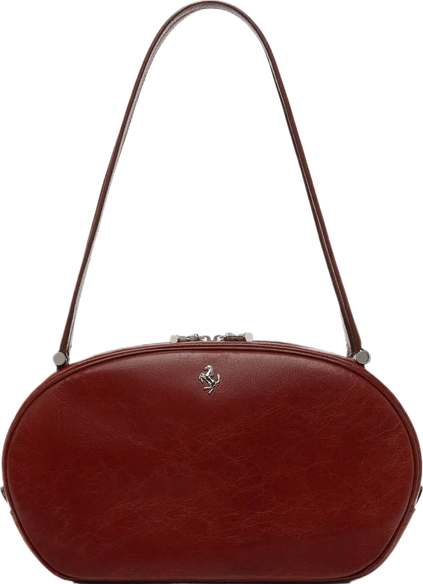 The Ferrari Dino Tote Soft in shiny leather
