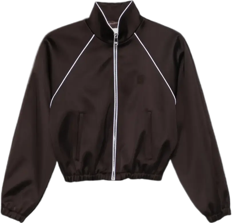 SANDRO

embroidered cropped satin jacket