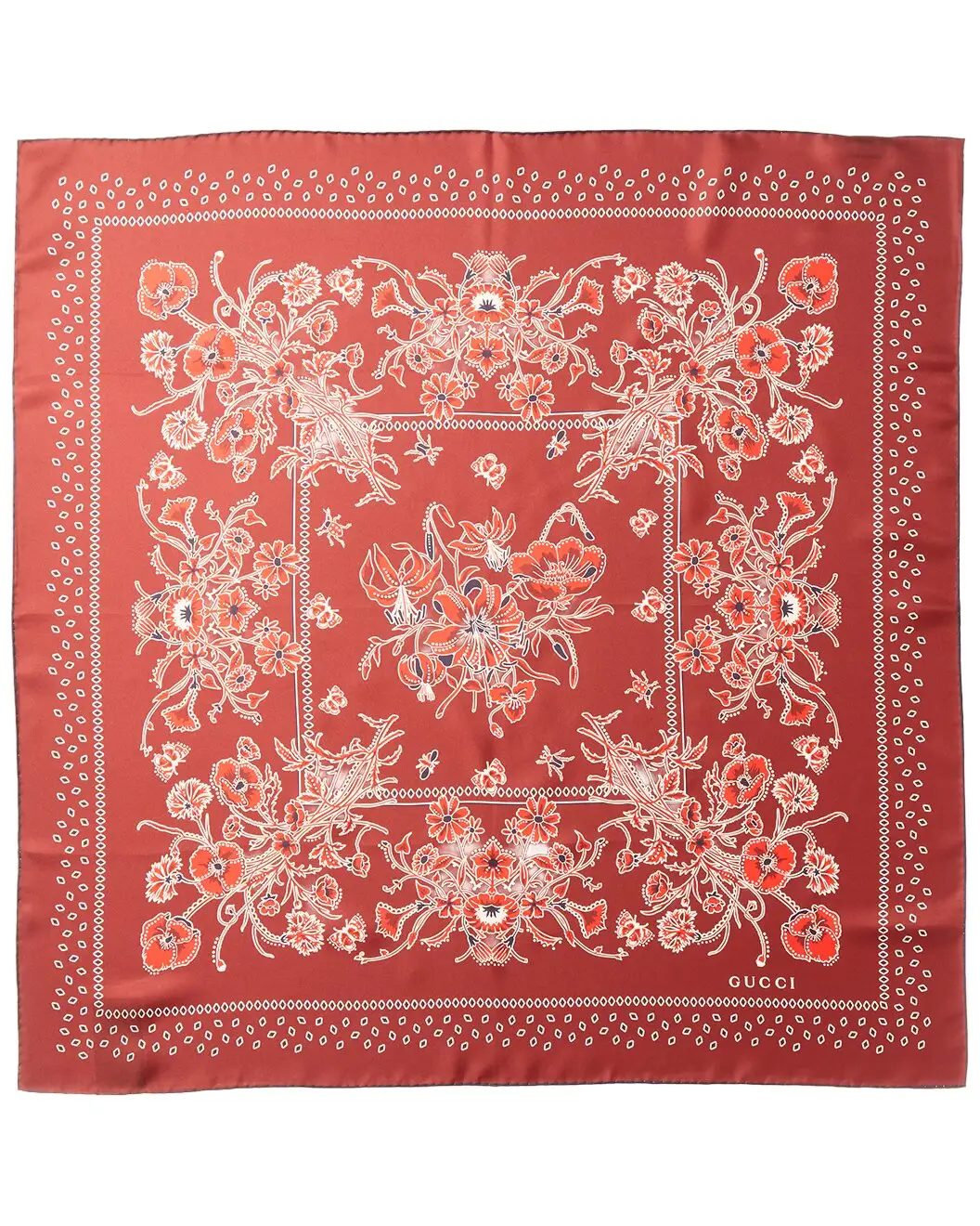 Printed Silk Twill Carré